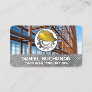 Hard Hat Gear   Construction Site   Rebar Business Card