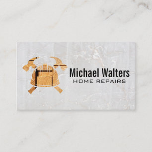 Hard Hat   Hammer   Construction Repair Business Card