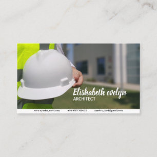 hard hat safety hat construction business card