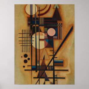 Hard in soft, 1927 by Wassily Kandinsky Poster