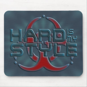 Hard Is My Style 3D I love hardstyle music Mouse Mat
