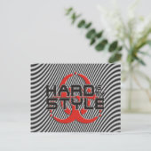 Hard Is My Style - hardstyle music Postcard (Standing Front)