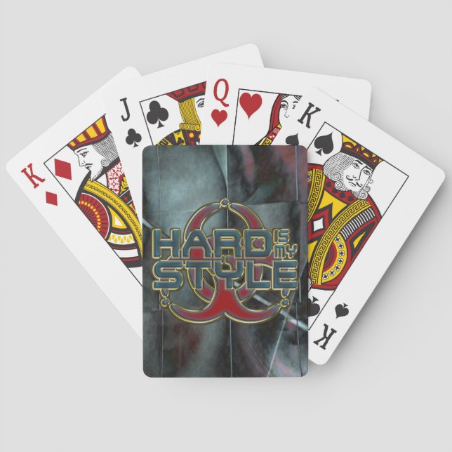 HARD is my STYLE + your background colour Playing Cards (Back)