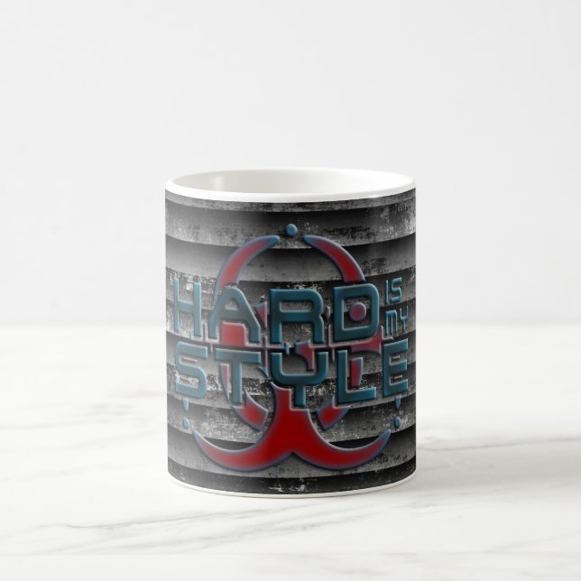 HARD is my STYLE + your background image Coffee Mug (Center)