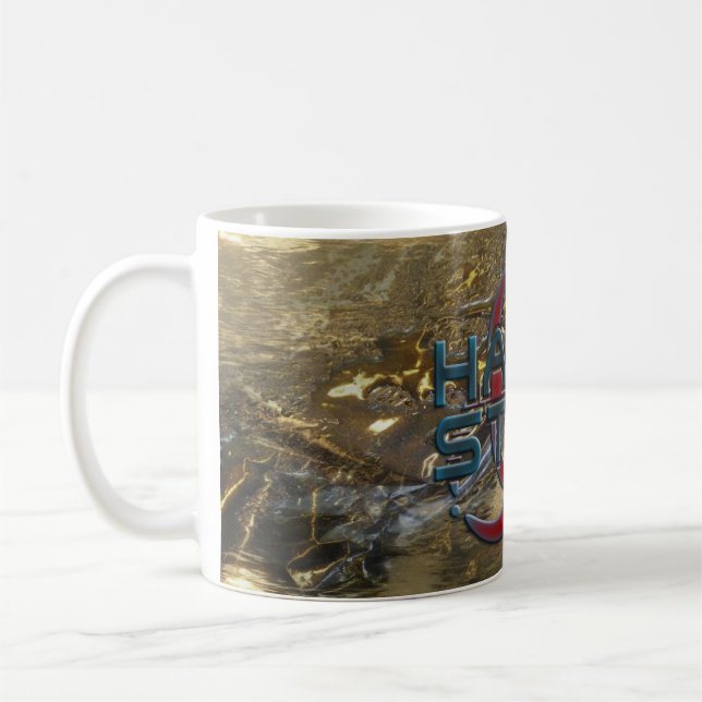 HARD is my STYLE + your background image Coffee Mug (Left)