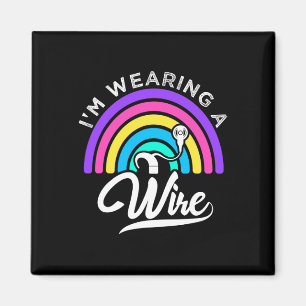 Hard Of Hearing ASL Fun Hearing Impaired Deaf Awar Magnet