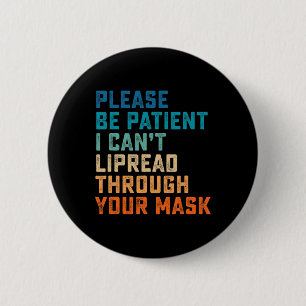 Hard Of Hearing ASL Sign Hearing Impaired Deaf Awa 6 Cm Round Badge