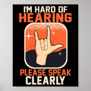 Hard of Hearing Deaf Awareness Quotes ASL Sign Lan