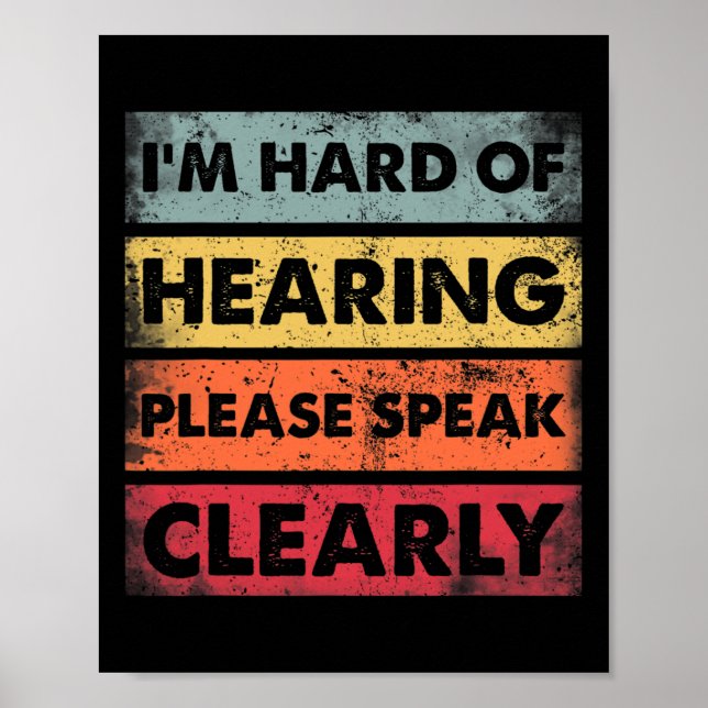 Hard of Hearing Deaf Hearing Impaired ASL Sign Lan (Front)