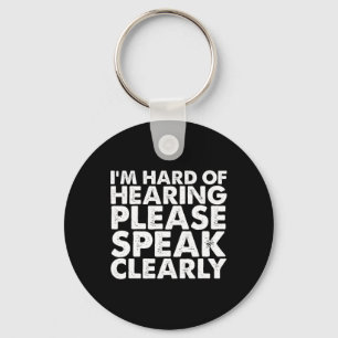 Hard of Hearing Deaf Hearing Impaired ASL Sign Lan Key Ring