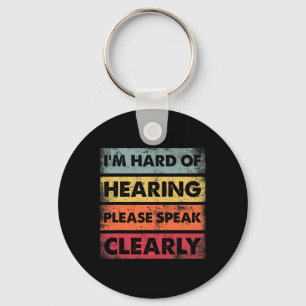Hard of Hearing Deaf Hearing Impaired ASL Sign Lan Key Ring