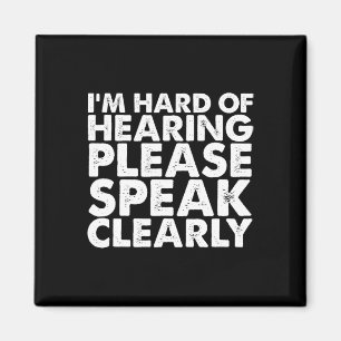 Hard of Hearing Deaf Hearing Impaired ASL Sign Lan Magnet