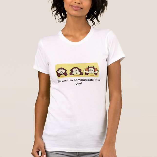 Hard of Hearing/Deaf People T-Shirt (Front)