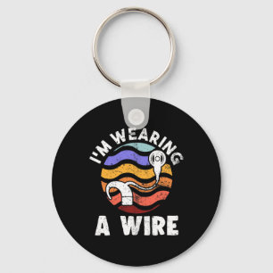 Hard Of Hearing Fun ASL Hearing Impaired I'm Weari Key Ring