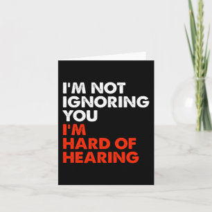 Hard Of Hearing Fun ASL Sign Language Deaf Awarene Card