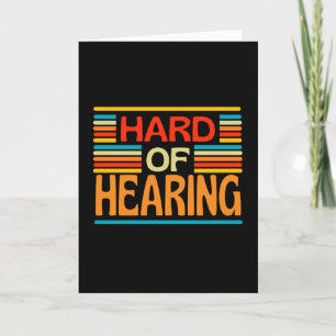 Hard Of Hearing Hearing Impaired Card