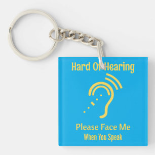Hard Of Hearing Key Ring