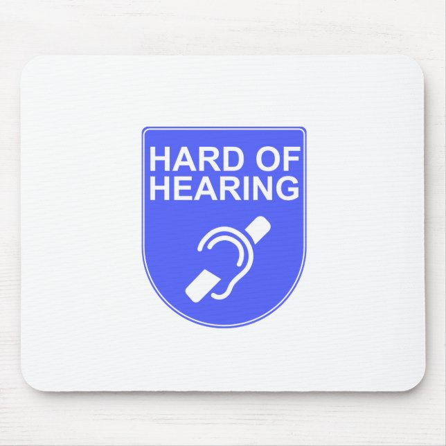 Hard of Hearing Mouse Mat (Front)