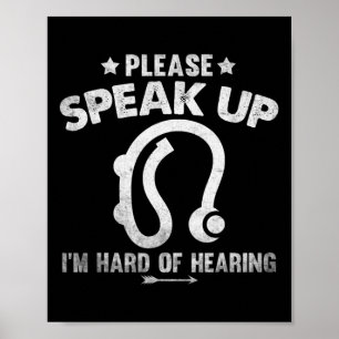 Hard Of Hearing Vintage Hearing Impaired Please Sp Poster