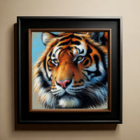 Hard Pastel Drawing Tiger