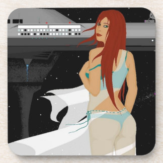 Hard plastic coaster