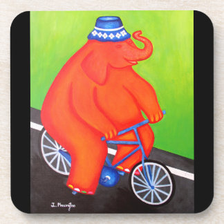 Hard plastic coaster