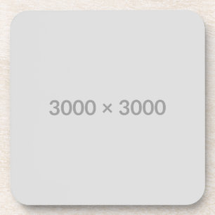 Hard plastic coaster