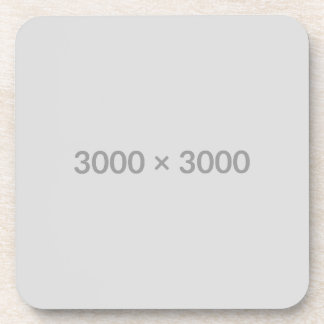 Hard plastic coaster