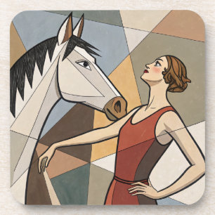 Hard plastic coaster