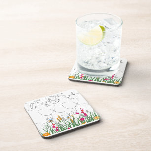 Hard plastic coaster