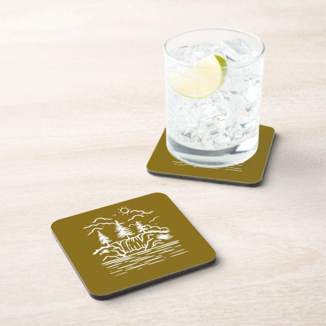 Hard plastic coaster (Right Side)