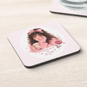 Hard plastic coaster