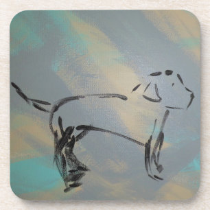 Hard plastic coaster