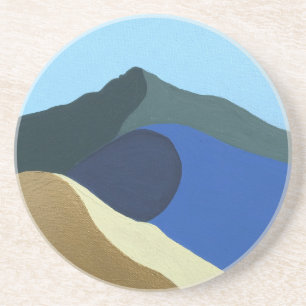 Hard plastic coaster Colours of Mt Tamalpais
