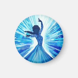 Hard plastic coaster magnet