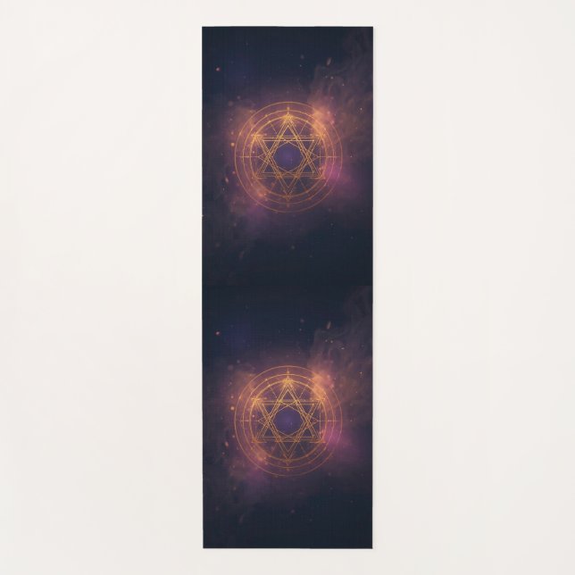 Hard plastic coaster yoga mat (Front)