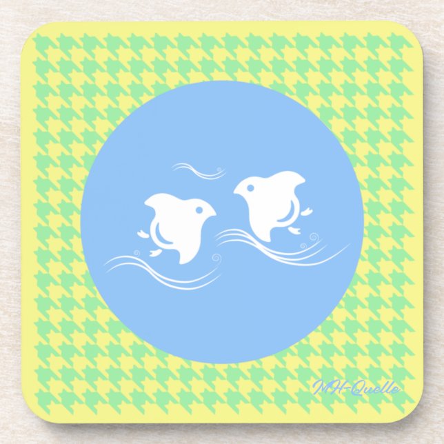 Hard Plastic Coasters Staggered to Waves (Front)