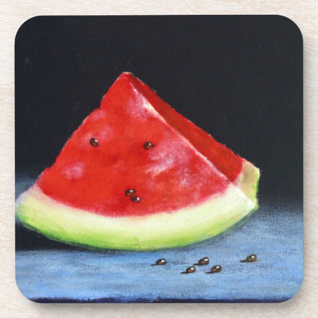 Hard Plastic Coasters Watermelon (Front)