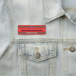 Hard Plastic & Metal Name Badges. Bulk. Eco! Tag