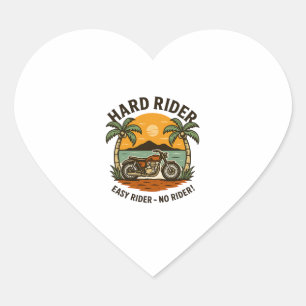 Hard Rider Summer Heart Sticker