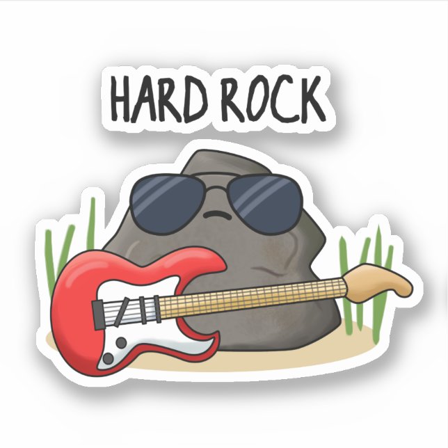 Hard Rock Funny Geology Music Pun  (Front)