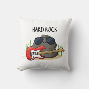 Hard Rock Funny Geology Music Pun  Cushion