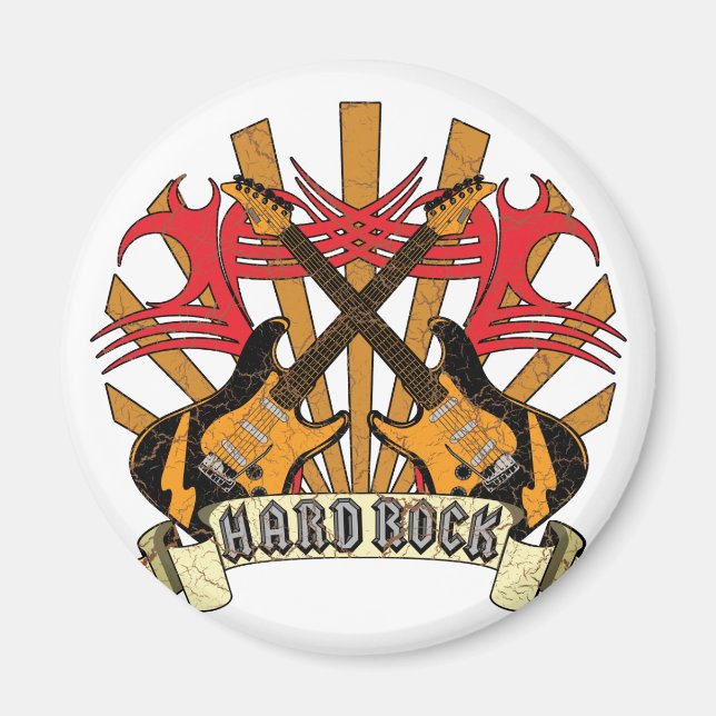 Hard Rock Guitars Magnet (Front)