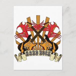 Hard Rock Guitars Postcard
