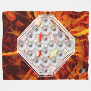 Hard Rock Horizontal Fleece Blanket