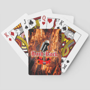 Hard rock into the fire playing cards