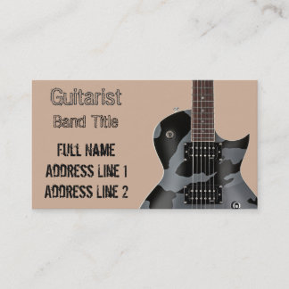 Hard Rock/Metal Musician Business Card