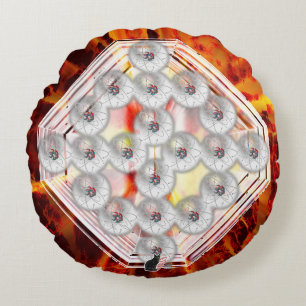 Hard Rock Round Cushion