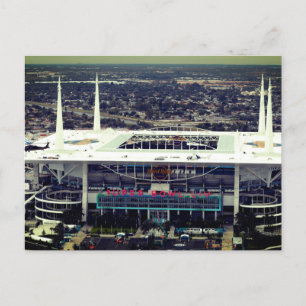 Hard Rock Stadium, Miami Florida Holiday Postcard