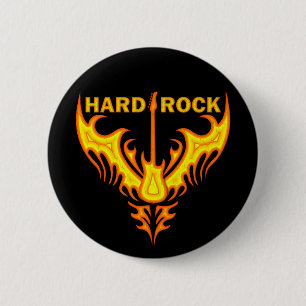HARD ROCK WINGS 6 CM ROUND BADGE